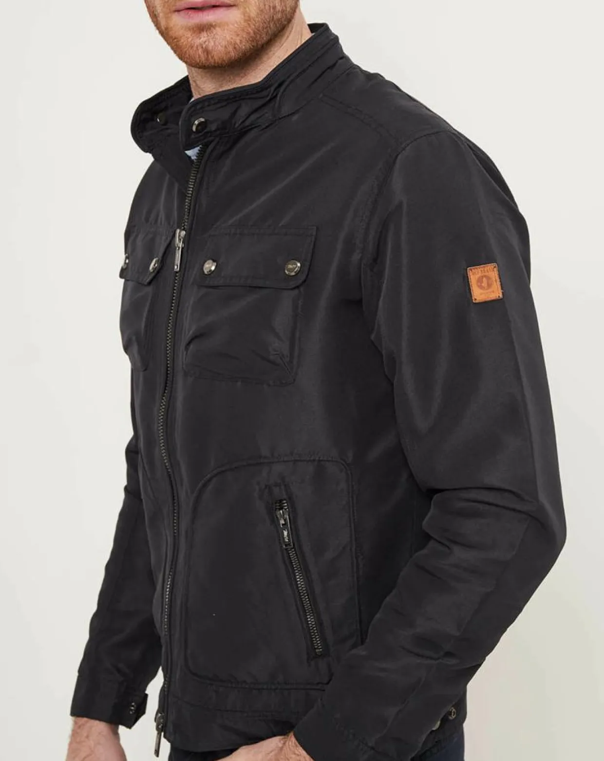 Blouson motard marine-MCS Online