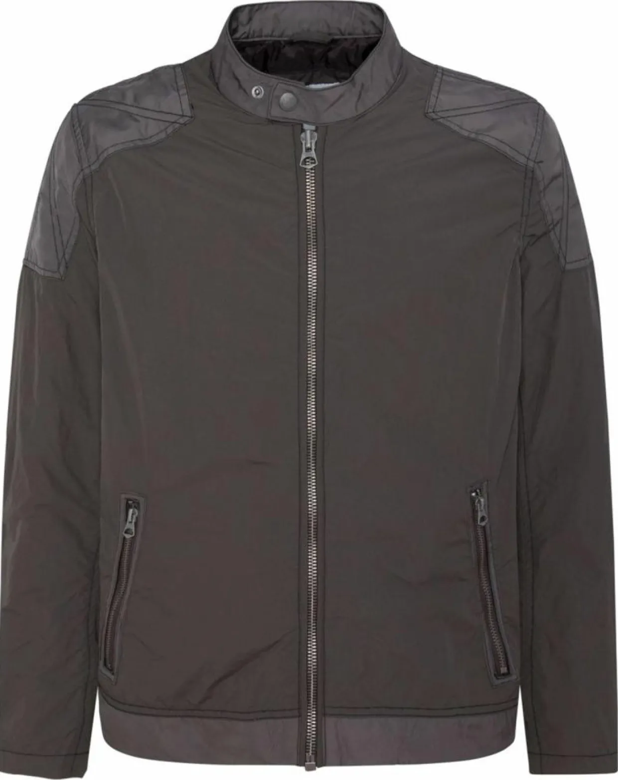 Blouson Motard Nylon marron/gris-Pepe Jeans New