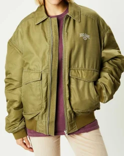 Femme BDG by Urban Outfitters Vestes, Blousons^Blouson Padded Varsity kaki