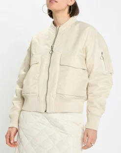 Femme Marc O'Polo Vestes, Blousons^Blouson Patch Logo beige