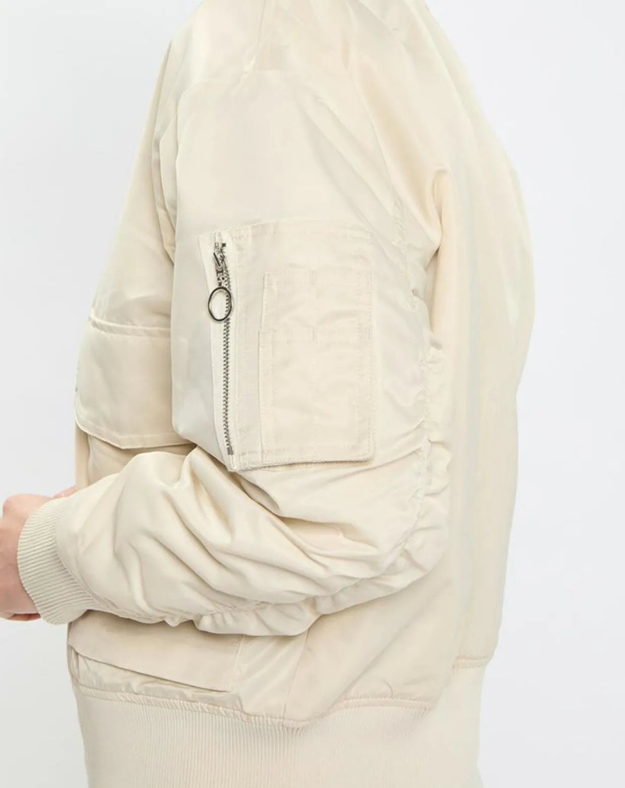 Femme Marc O'Polo Vestes, Blousons^Blouson Patch Logo beige