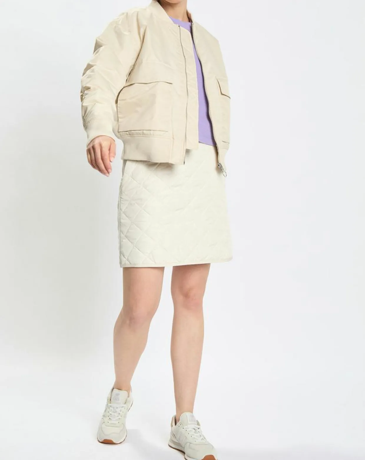 Femme Marc O'Polo Vestes, Blousons^Blouson Patch Logo beige