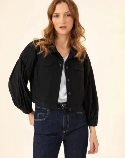 Blouson Promesse noir-Indies Outlet