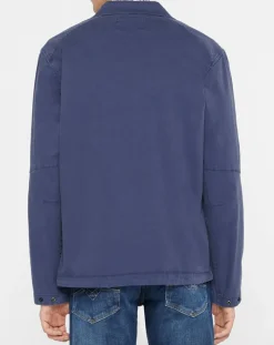 Blouson saharienne patch bleu marine-Replay Discount