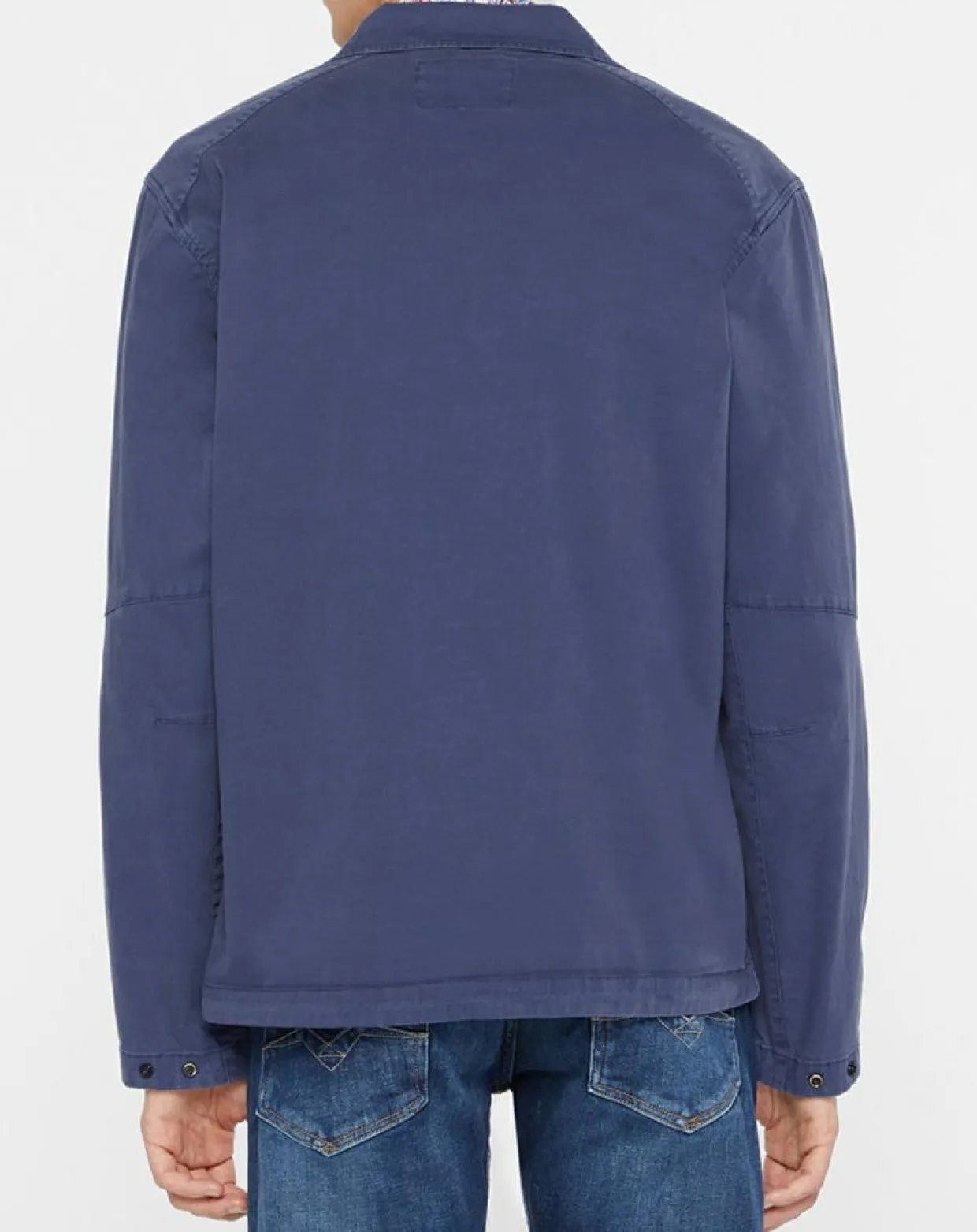 Blouson saharienne patch bleu marine-Replay Discount