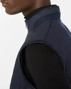 Homme Hackett London Vestes, Blousons^Blouson sans manches dos maille bleu