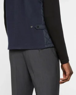 Homme Hackett London Vestes, Blousons^Blouson sans manches dos maille bleu