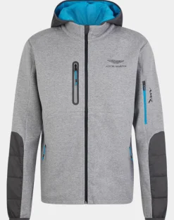 Blouson Sweat Hybride Aston Martin Racing gris-Hackett London New