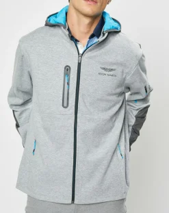Blouson Sweat Hybride Aston Martin Racing gris-Hackett London New