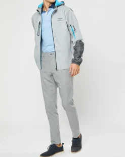Blouson Sweat Hybride Aston Martin Racing gris-Hackett London New