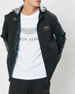 Homme Hackett London Vestes, Blousons^Blouson Sweat Hybride Aston Martin Racing noir