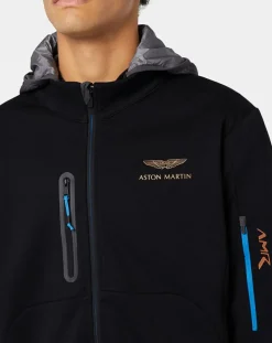 Homme Hackett London Vestes, Blousons^Blouson Sweat Hybride Aston Martin Racing noir