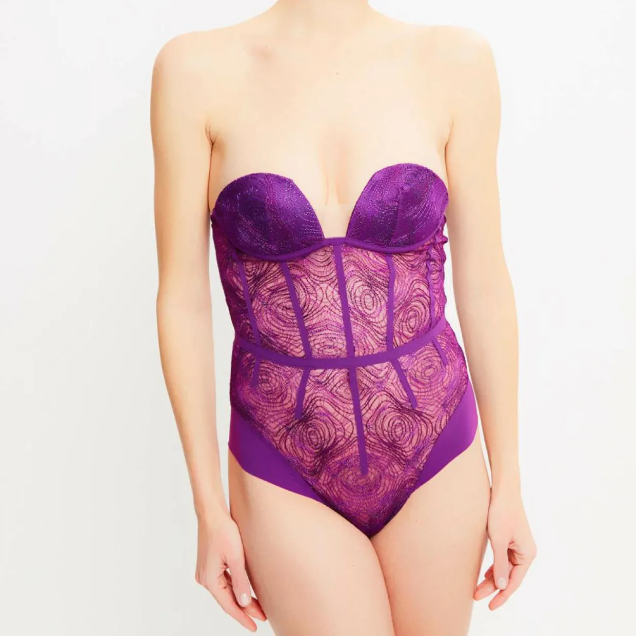 Femme La Perla Lingerie, Nuit^Body push-up sans armatures Elements violet