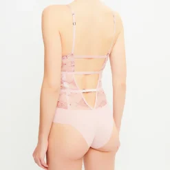Femme La Perla Lingerie, Nuit^Body triangle coques Elements rose