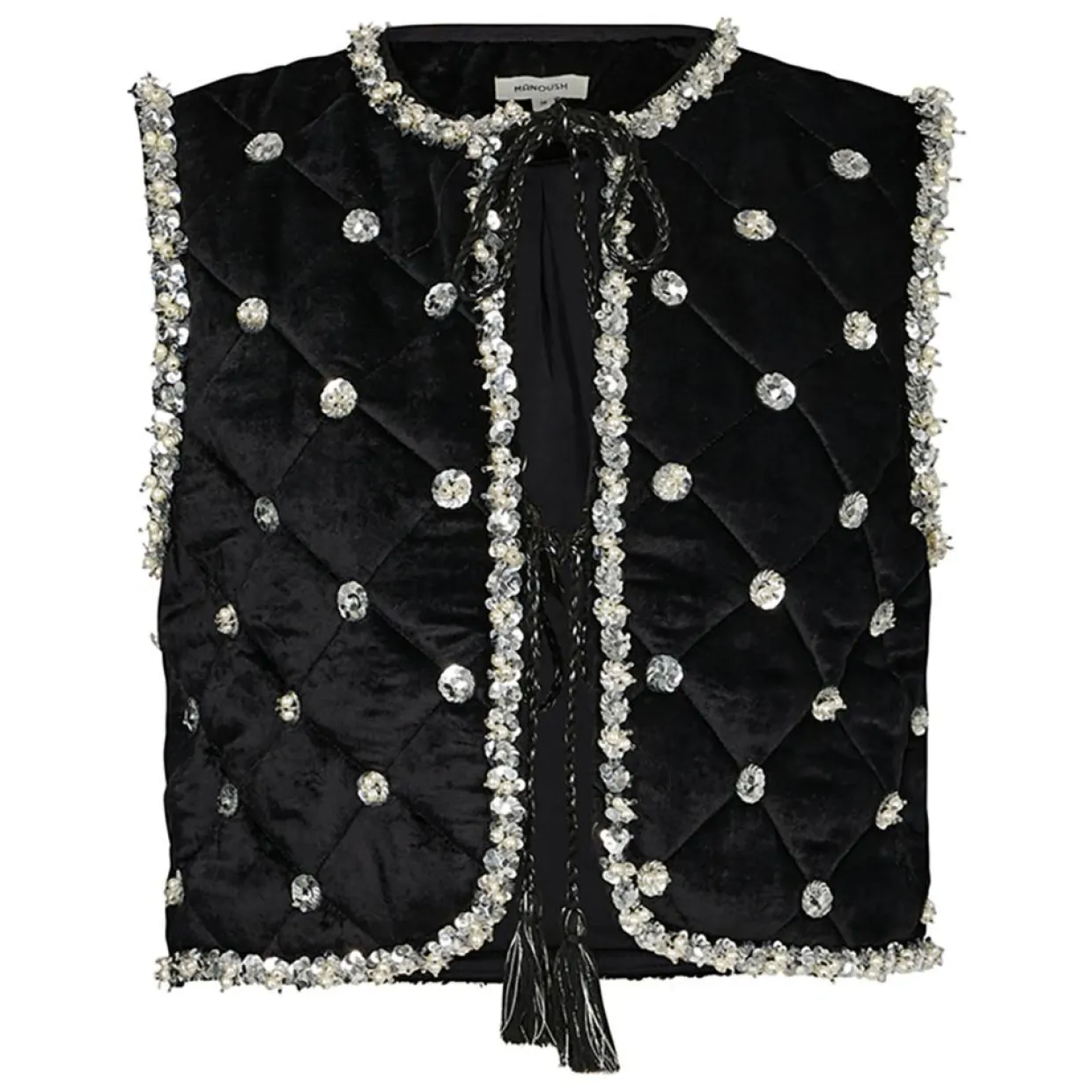 Femme Manoush Vestes, Blousons^Boléro en Velours Night noir