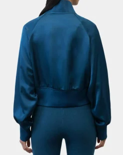 Femme Marc O'Polo Vestes, Blousons^Bomber Aviateur bleu