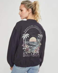 Femme Billabong Vestes, Blousons^Bomber Tropical Summer noir