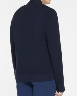 Homme Hackett London Vestes, Blousons^Bombers en Cachemire mélangé bimatière Nylon Tricot bleu marine