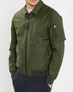 Homme Marc O'Polo Vestes, Blousons^Bombers en coton & nylon kaki