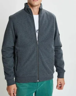 Homme Hackett London Vestes, Blousons^Bombers en jersey Point gris