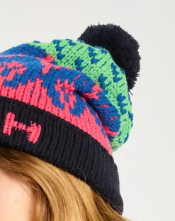 Bonnet de ski rose/bleu/vert-Scotch & Soda