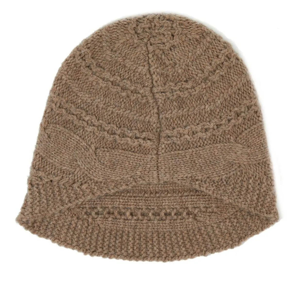 Bonnet en Laine & Cachemire Slow camel-Lauren Vidal Clearance