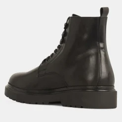 Boots à lacets semelle épaisse noires-Comptoir GL Online