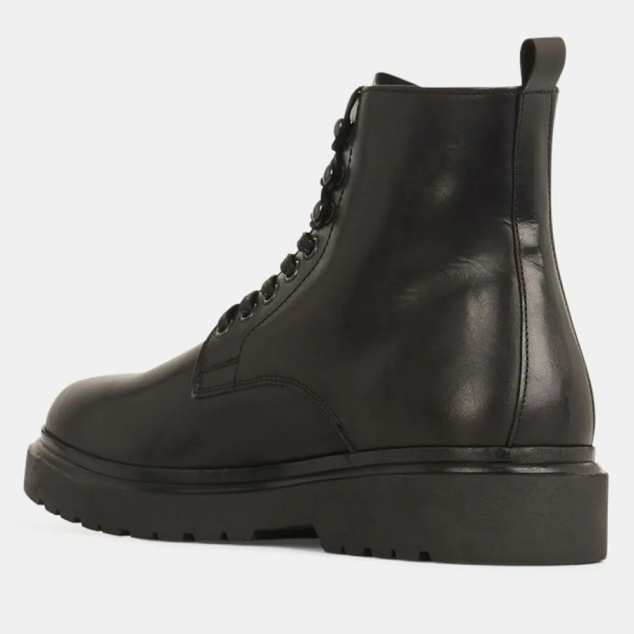 Boots à lacets semelle épaisse noires-Comptoir GL Online