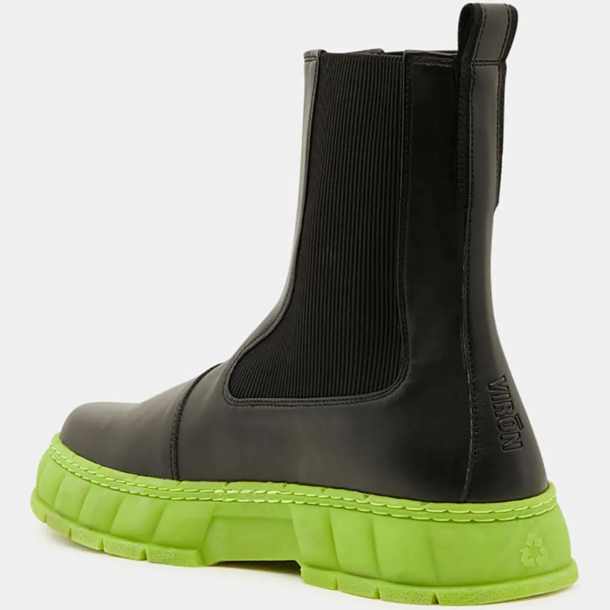 Femme Viron Bottines^Boots appleskin 1997 noir/vert