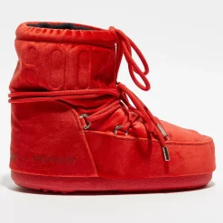 Boots Après-ski en Velours Mars rouges-Moon Boot Discount