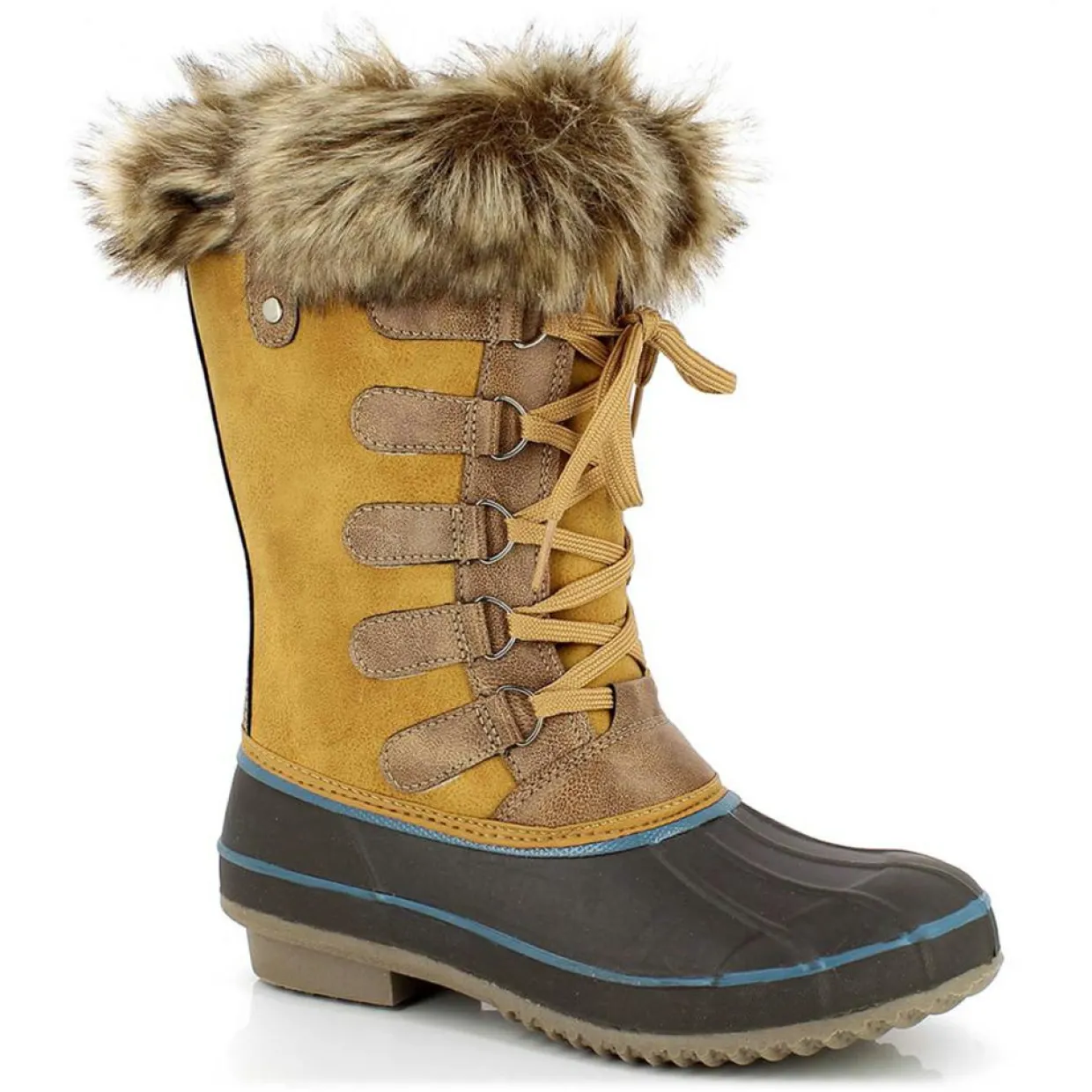 Boots Après-Ski fourrées Candice camel-Kimberfeel