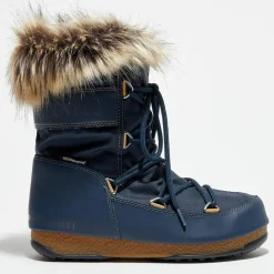 Boots Après-ski intérieur fausse fourrure Monaco Low bleues-Moon Boot Online