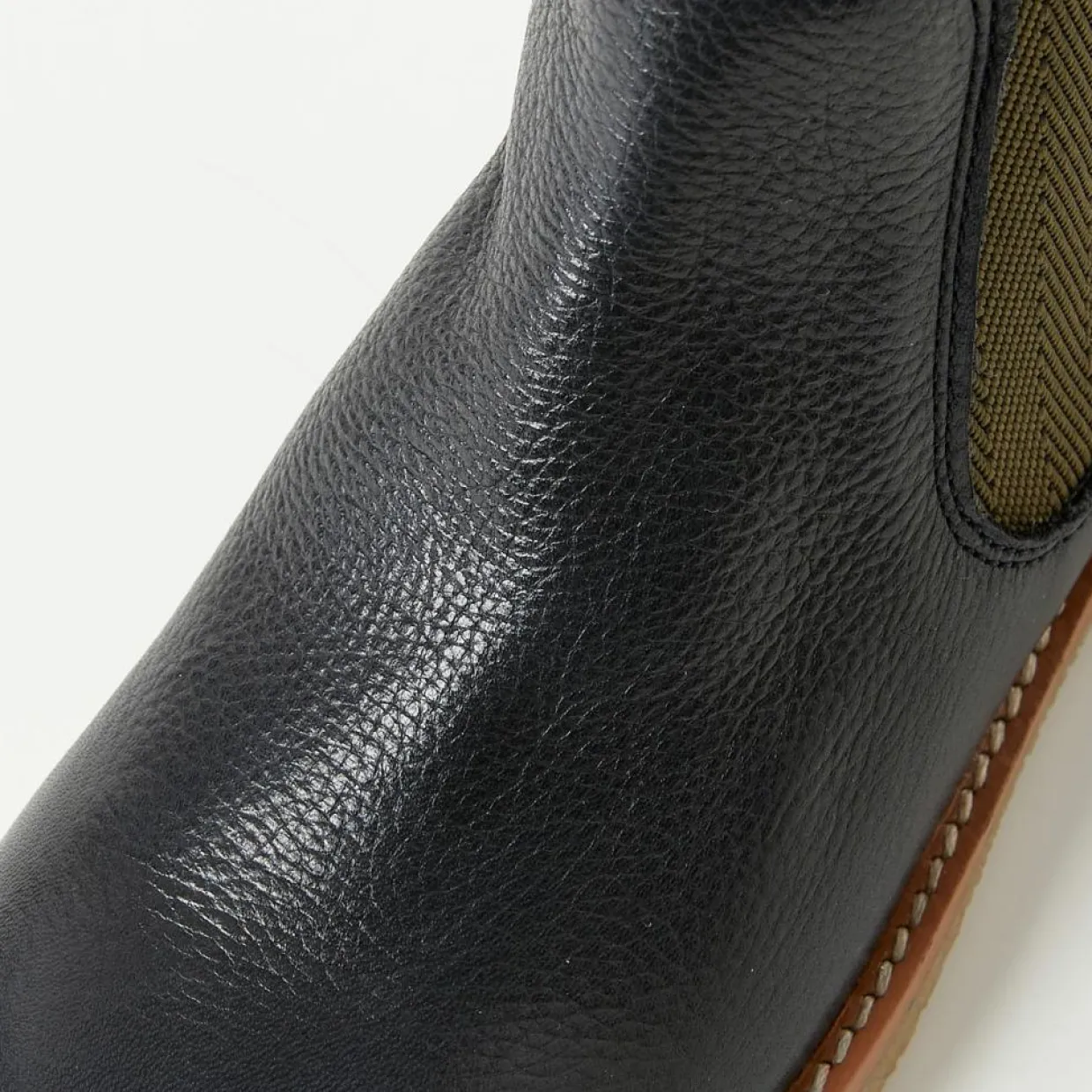 Boots bi-matière en Cuir bleu foncé-Cyrillus Online