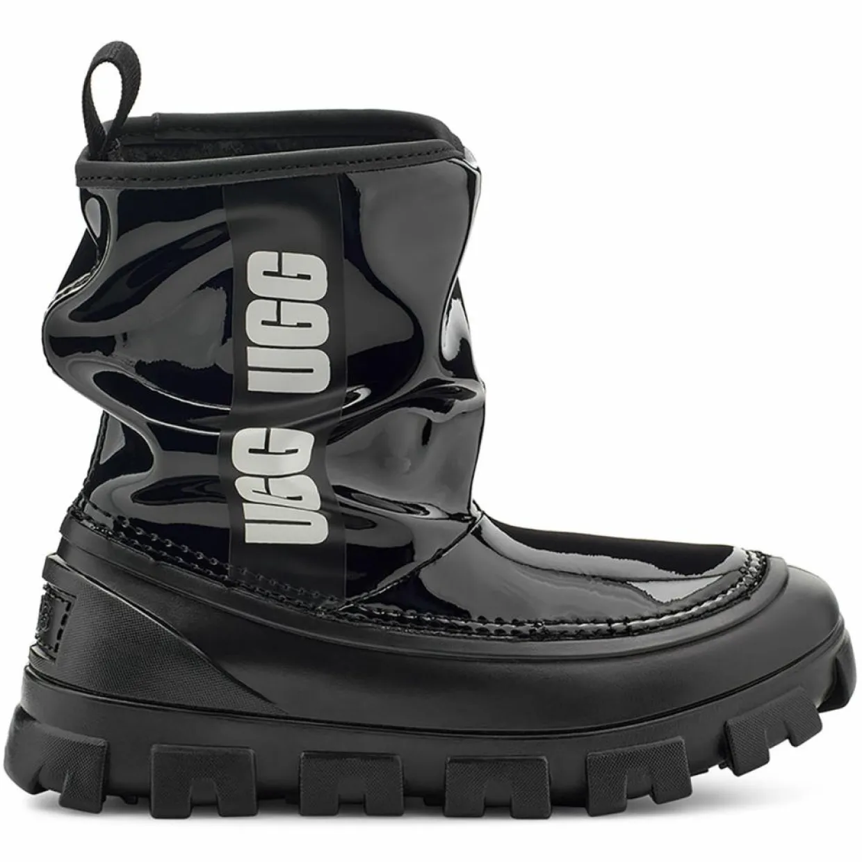 Boots Classic Brellah Mini doublés Laine noires-Ugg Online