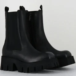 Femme Lofina Bottines^Boots en Cuir 4224 gas noires - Talon : 6cm
