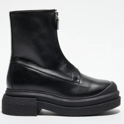 Femme Stuart Weitzman Bottines^Boots en Cuir Charli Zip Sport noires