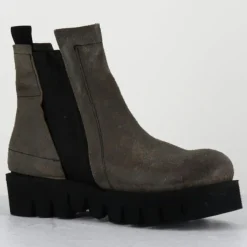Femme Garrice Lab Bottines^Boots en Cuir chilo gris taupe