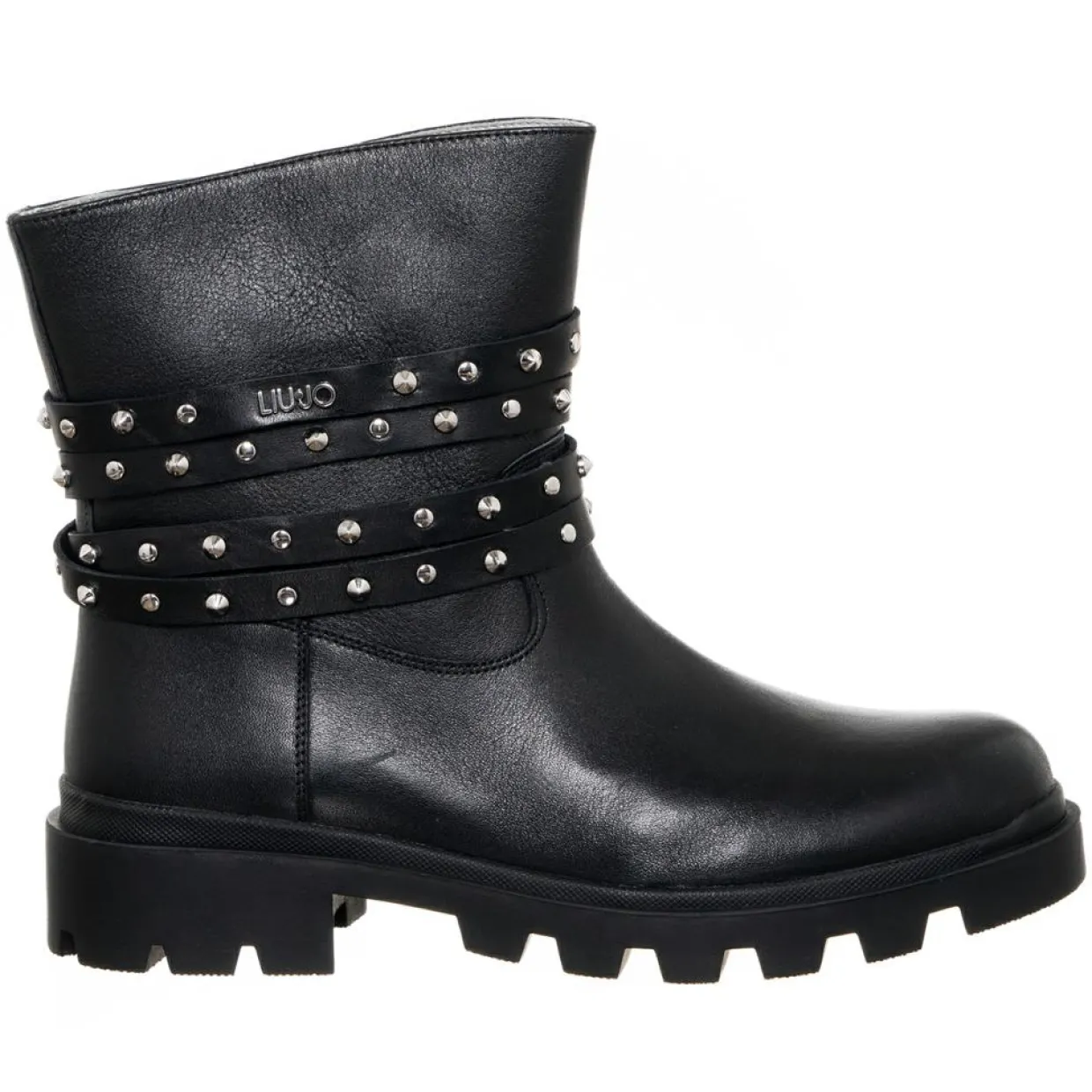 Femme Liu-Jo Bottines^Boots en Cuir Debbie noires