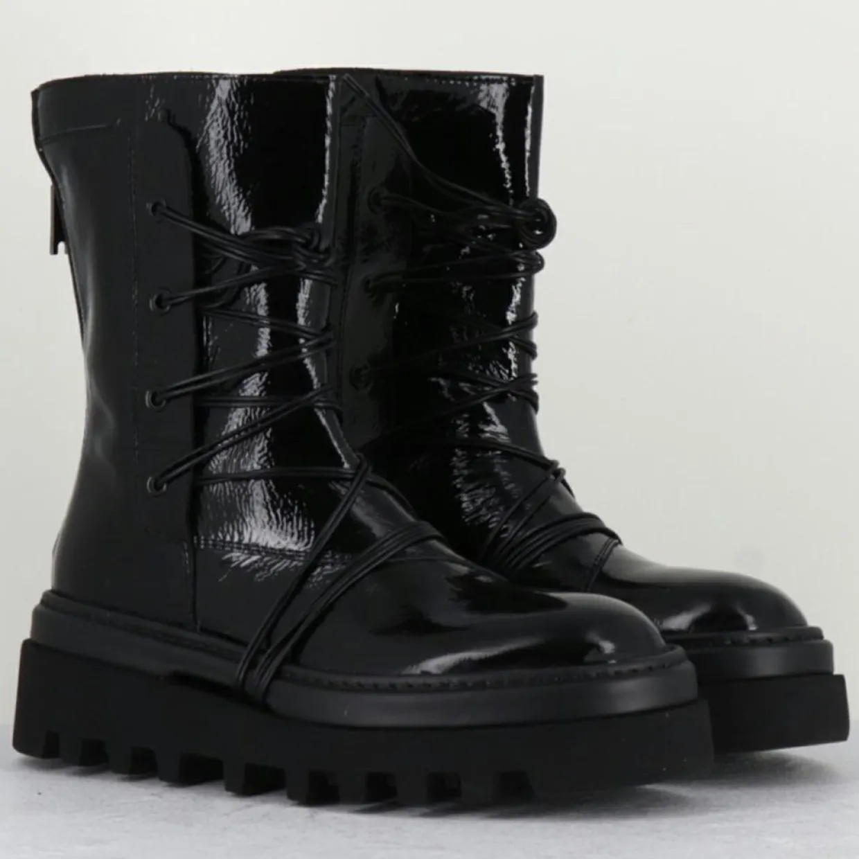 Femme Lemargo Bottines^Boots en Cuir ev noires