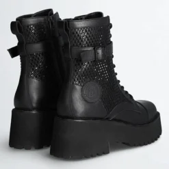 Femme Liu-Jo Bottines^Boots en Cuir Flair noires - Talon 5.5 cm