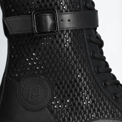 Femme Liu-Jo Bottines^Boots en Cuir Flair noires - Talon 5.5 cm