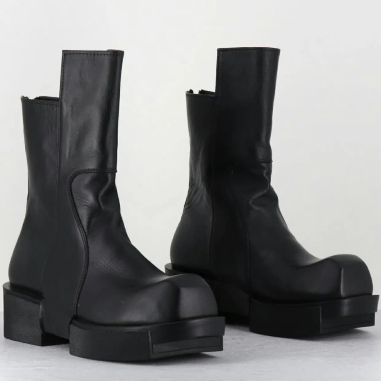 Boots en Cuir gura noires-SDM New