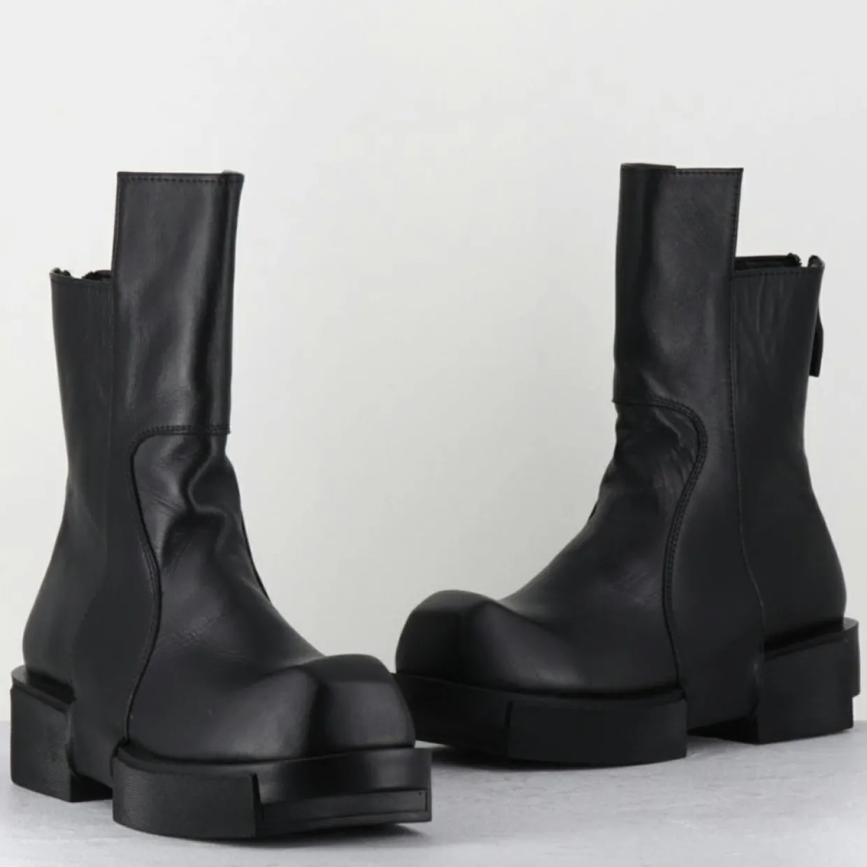 Boots en Cuir gura noires-SDM New
