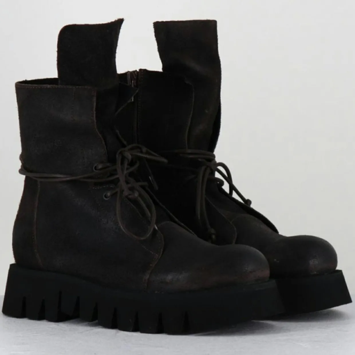 Femme Garrice Lab Bottines^Boots en Cuir hoto moka