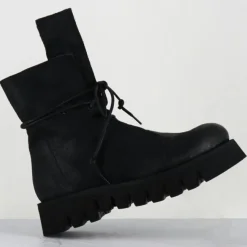 Femme Garrice Lab Bottines^Boots en Cuir hoto noires