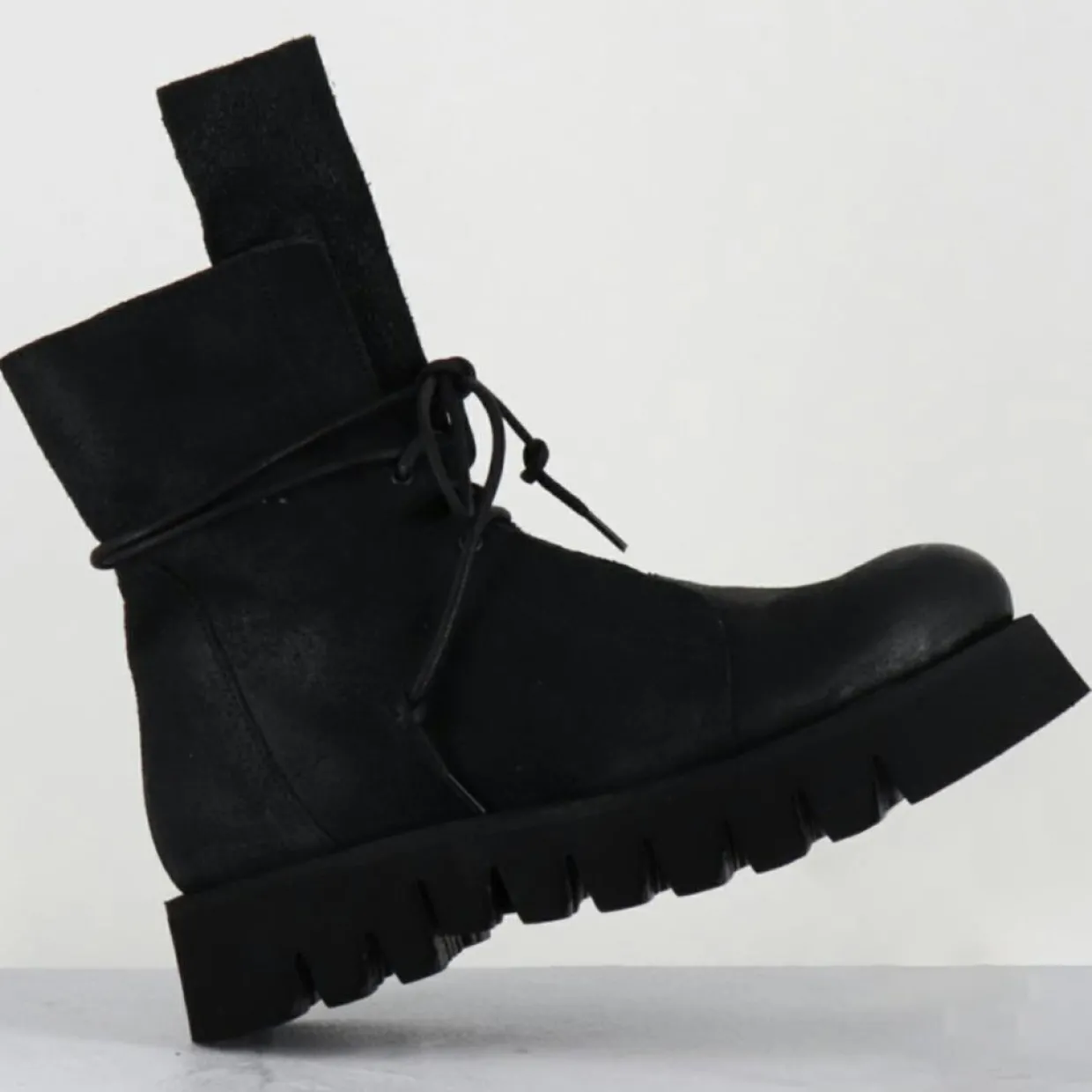 Femme Garrice Lab Bottines^Boots en Cuir hoto noires