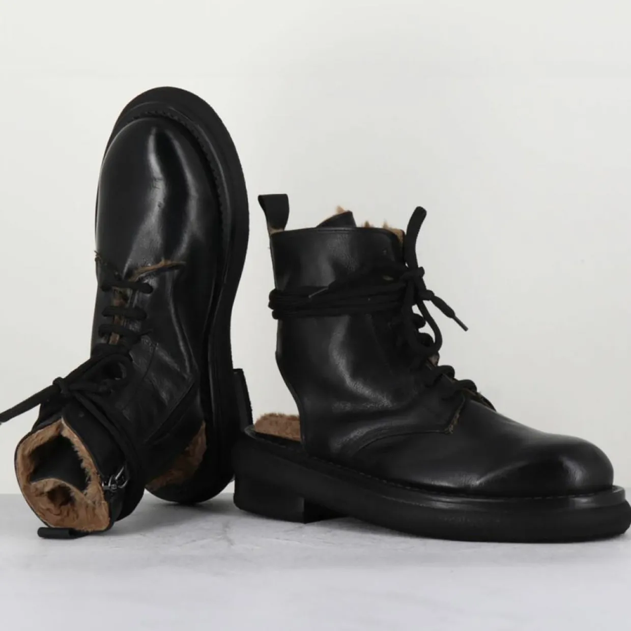 Femme Garrice Lab Bottines^Boots en Cuir Hug noires