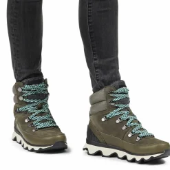 Boots en Cuir imperméables Kinetic™ Conquest vertes-Sorel Outlet