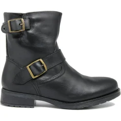 Boots en Cuir Jessica noires-Lab78 Outlet
