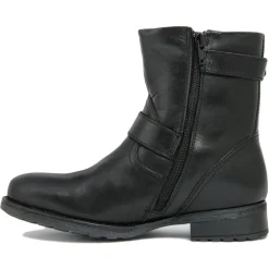 Boots en Cuir Jessica noires-Lab78 Outlet